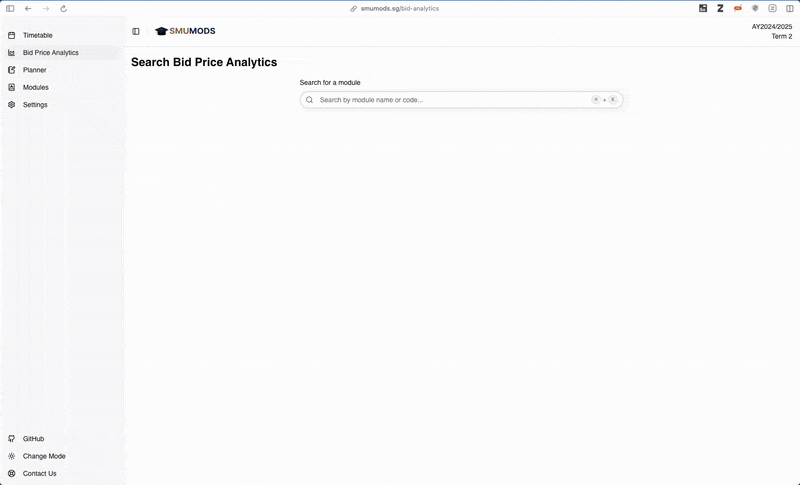 Bid analytics demonstration
